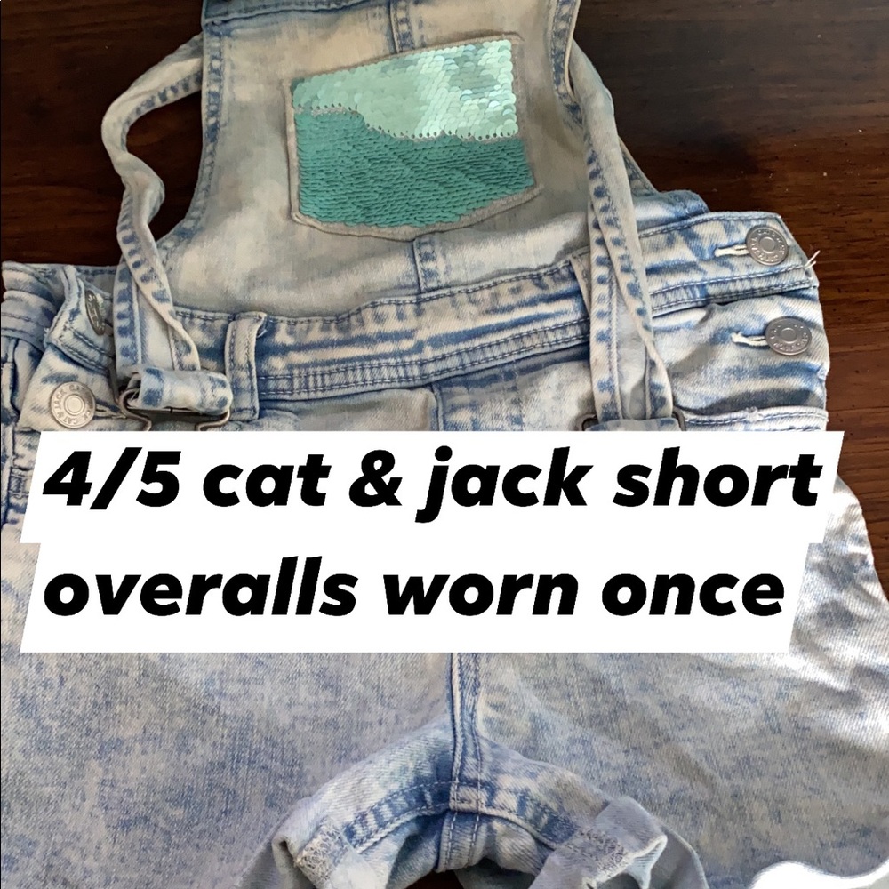 Super cute sequin short overalls